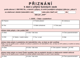 Odchylky v přiznání za zdaňovací období 2015