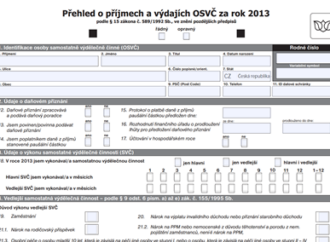 Přehled o příjmech a výdajích za rok 2013 pro ČSSZ