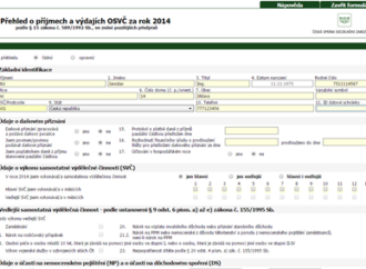 Přehled o příjmech a výdajích za rok 2014 pro ČSSZ
