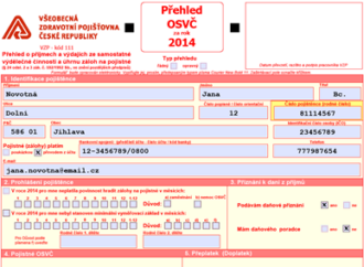 Přehled o příjmech a výdajích za rok 2014 pro ZP