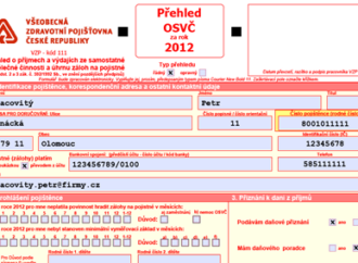 Přehled OSVČ pro zdravotní pojištění
