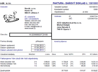 Daňové doklady po novele zákona o DPH