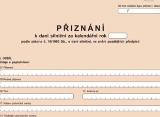 Průvodce vyplněním přiznání k dani silniční